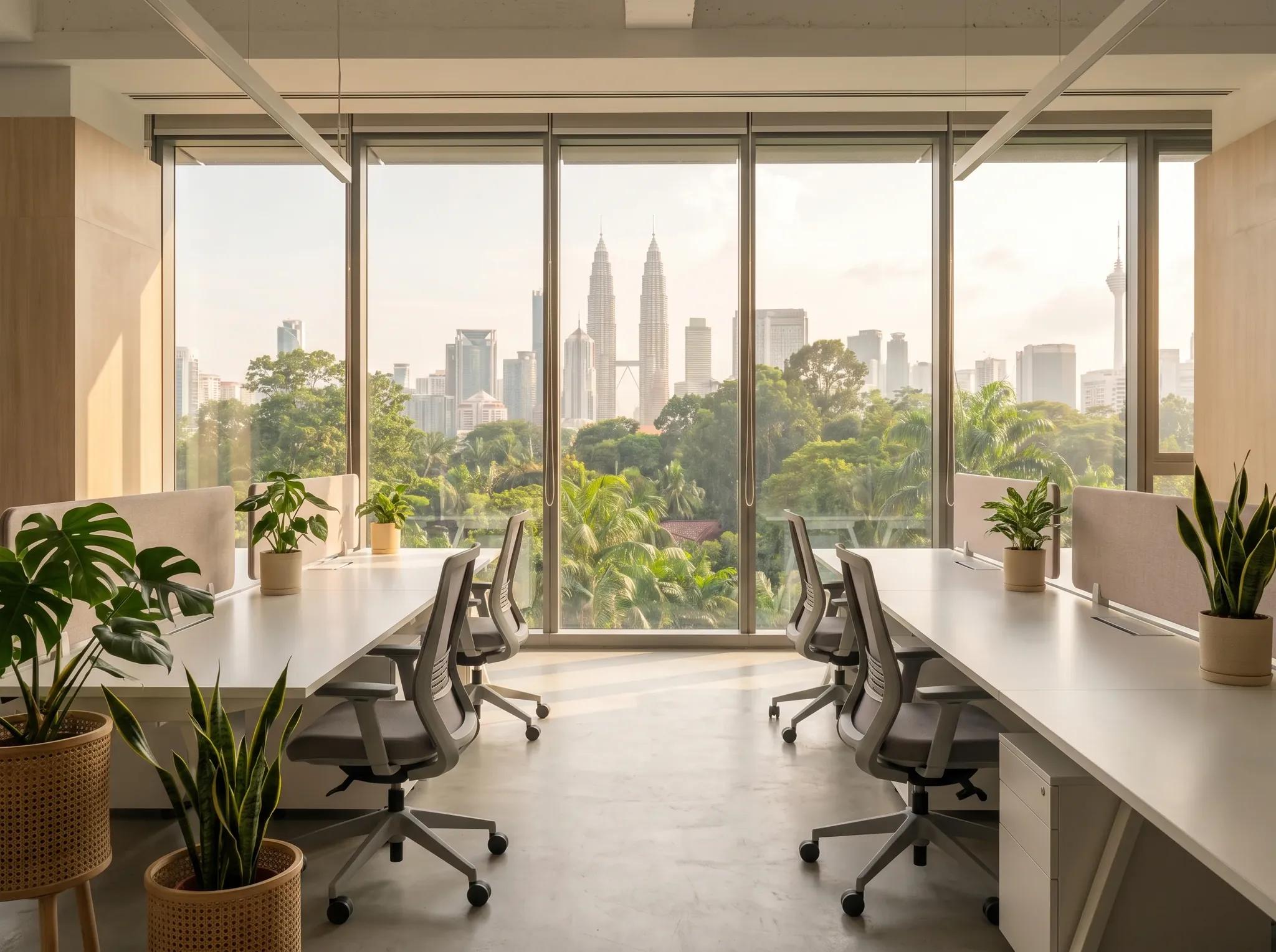 Modern office environment